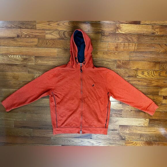 Nautica Other - Men's Orange Nautica Hoodie with Bungie Pull Strings Men's XL